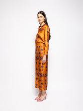 Paula Ametista Hawaii Flower Printed Silk Twill Shirt