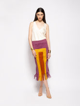 Paula Serena Vanilla Custard the Web Silk Twill Tank-Top