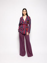 Paula Hydrilla Graphe Hand-Woven Striped Pants