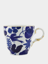 La DoubleJ Wildbird Blue Porcelain Mug and Saucer
