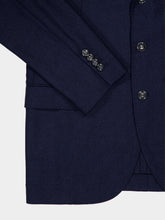 Brunello Cucinelli Navy Virgin Wool Single-Breasted Blazer
