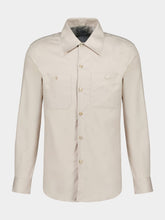 Brunello Cucinelli Light Beige Cotton Button-Up Shirt