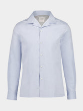 Brunello Cucinelli Light Blue Cotton Shirt
