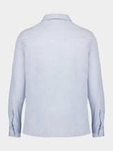 Brunello Cucinelli Light Blue Cotton Shirt