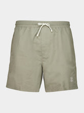 Brunello Cucinelli Khaki Green Nylon Swim Shorts