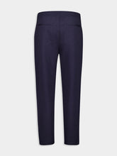 Brunello Cucinelli Navy Blue Cotton Sport Trousers