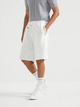 Brunello Cucinelli Off-White Techno Cotton French Terry Shorts
