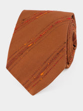 Brunello Cucinelli Apricot Silk Cotton Tie