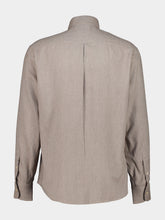 Brunello Cucinelli Granite Cotton and Lyocell Shirt