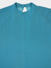 Paula Myiama Brittany Blue Silk Midi Dress