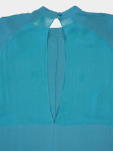 Paula Myiama Brittany Blue Silk Midi Dress