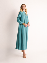 Paula Myiama Brittany Blue Silk Midi Dress