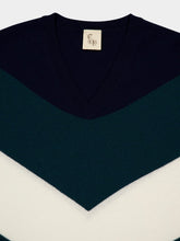 Paula Myrio Salute V-Neck Cashmere Oversize Top