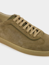 Brunello Cucinelli Light Brown and Olive Suede Sneakers