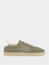 Brunello Cucinelli Olive Green Suede Low-Top Sneakers