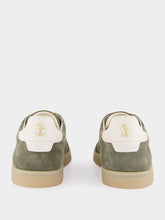 Brunello Cucinelli Olive Green Suede Low-Top Sneakers