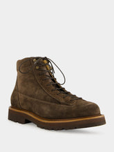 Brown Waxed Suede Outdoor Boots