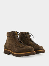 Brunello Cucinelli Brown Waxed Suede Outdoor Boots