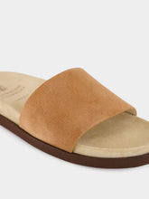Brunello Cucinelli Beige Leather Slide Slippers