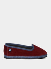 Piedaterre Modigliani Bicolore Flats in Bordeaux Sipario and Blue Velvet
