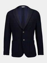 Boglioli Blue Virgin Wool-Cotton Blazer