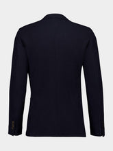 Boglioli Blue Virgin Wool-Cotton Blazer