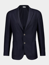 Boglioli Blue Virgin Wool Two-Button Blazer
