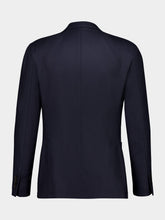 Boglioli Blue Virgin Wool Two-Button Blazer