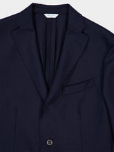 Boglioli Blue Virgin Wool Two-Button Blazer