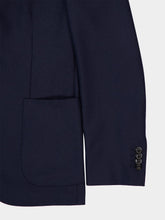 Boglioli Blue Virgin Wool Two-Button Blazer