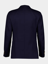 Boglioli Navy Virgin Wool Two-Button Blazer