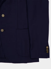 Boglioli Navy Virgin Wool Two-Button Blazer