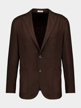 Boglioli Dark Brown Single-Breasted Wool Jacket