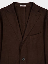 Boglioli Dark Brown Single-Breasted Wool Jacket