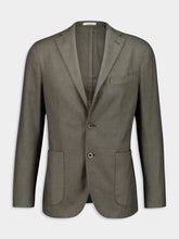 Boglioli Grey Single-Breasted Cashmere Blazer