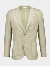 Boglioli Light Beige Virgin Wool Two-Button Blazer