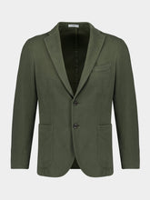 Boglioli Olive Green Classic Fit Cotton Jacket