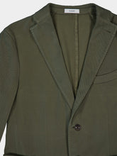 Boglioli Olive Green Classic Fit Cotton Jacket