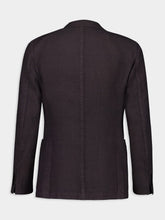 Boglioli Brown Linen Two-Button Blazer