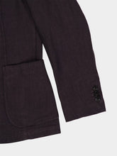 Boglioli Brown Linen Two-Button Blazer