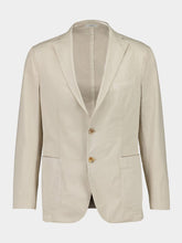 Boglioli Beige Cotton Suit with Blazer and Trousers