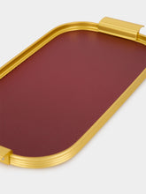 Kaymet Burgundy Coffee Tray