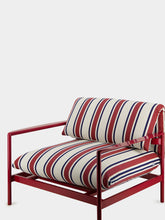 Talenti Nalu Living Armchair in Red Stripes