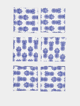 La DoubleJ Set Of 6 Pineapple Large Napkins