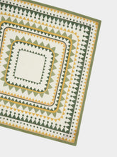 La DoubleJ Set of 2 Geometric Italian Linen Napkins