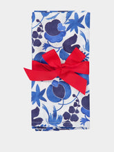 La DoubleJ Wildbird Blu Small Linen Large Napkins Set of 2