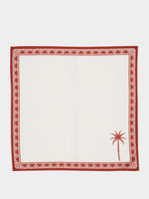 La DoubleJ Set Of 2 Date Palms Brick Large Napkins