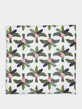 La DoubleJ Set of 2 Palms Linen Napkins