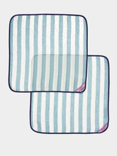 La DoubleJ Set of 2 Sky Blue Linen Napkins