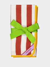 La DoubleJ Set of 2 Riviera Brick Linen Napkins